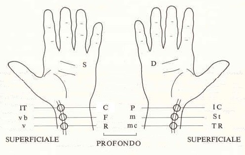 Diagnosi tramite il tocco dei polsi